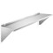 KUTLER Stainless Steel Shelf, NSF Commercial Wall Mount Shelves with Backsplash, Floating Metal Shelving for Restaurant, Kitchen, Home, Garage